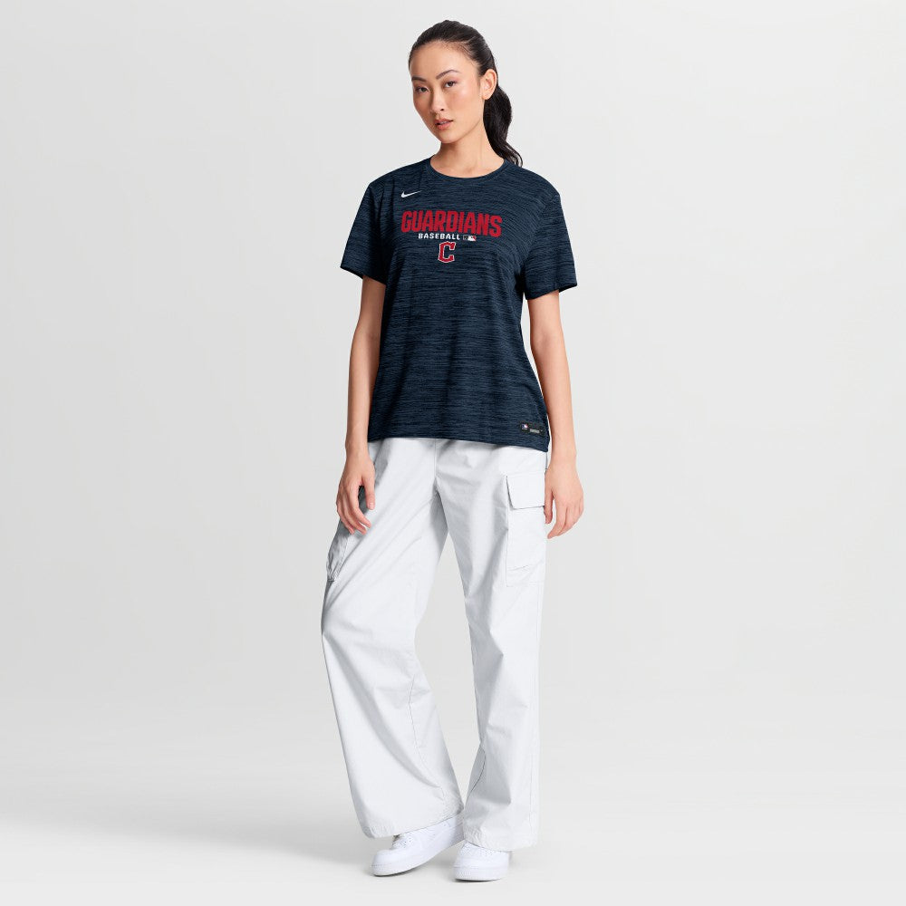 Cleveland Guardians Women's Authentic Collection Velocity Dri-FIT T-Shirt - Navy | Nike