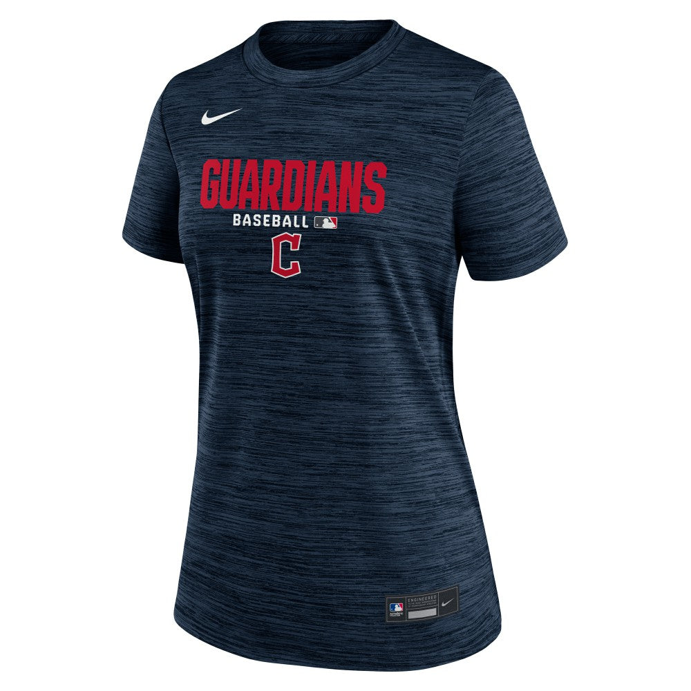 Cleveland Guardians Women's Authentic Collection Velocity Dri-FIT T-Shirt - Navy | Nike