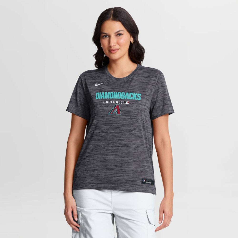 Arizona Diamondbacks Women's Authentic Collection Velocity Dri-FIT T-Shirt - Black | Nike