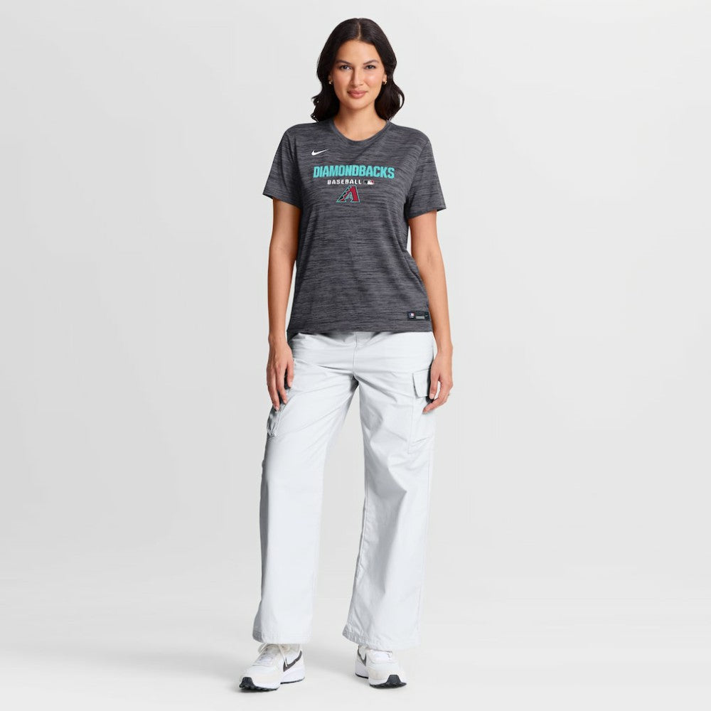 Arizona Diamondbacks Women's Authentic Collection Velocity Dri-FIT T-Shirt - Black | Nike