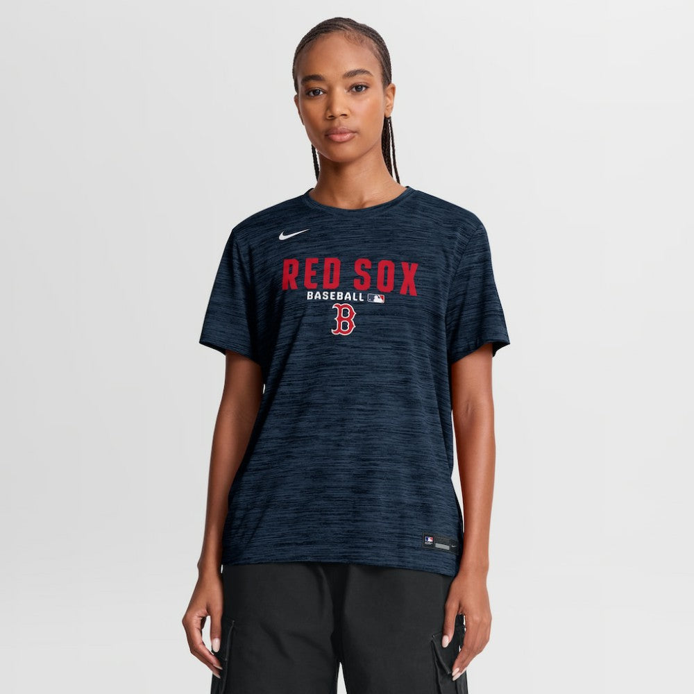 Boston Red Sox Women's Authentic Collection Velocity Dri-FIT T-Shirt - Navy | Nike
