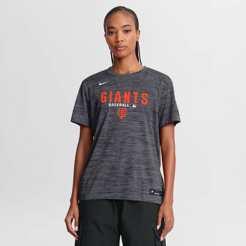 San Francisco Giants Women's Authentic Collection Velocity Dri-FIT T-Shirt - Black | Nike