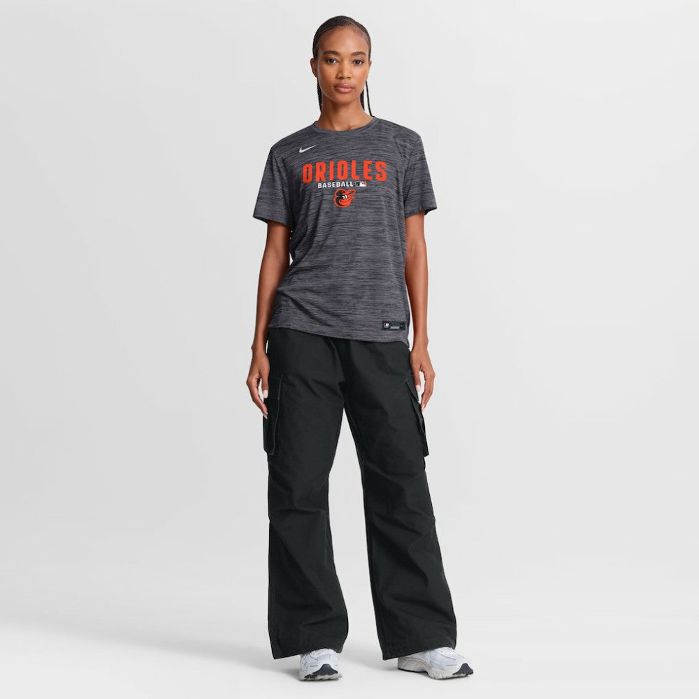 Baltimore Orioles Women's Authentic Collection Velocity Dri-FIT T-Shirt - Black | Nike