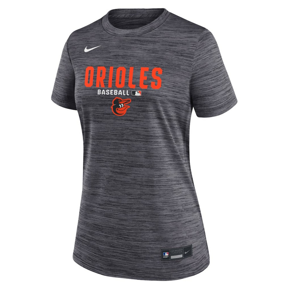 Baltimore Orioles Women's Authentic Collection Velocity Dri-FIT T-Shirt - Black | Nike