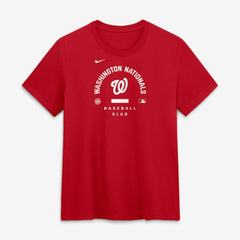 Washington Nationals Women's Authentic Collection Early Work Tri-Blend Dri-FIT T-Shirt - Red | Nike