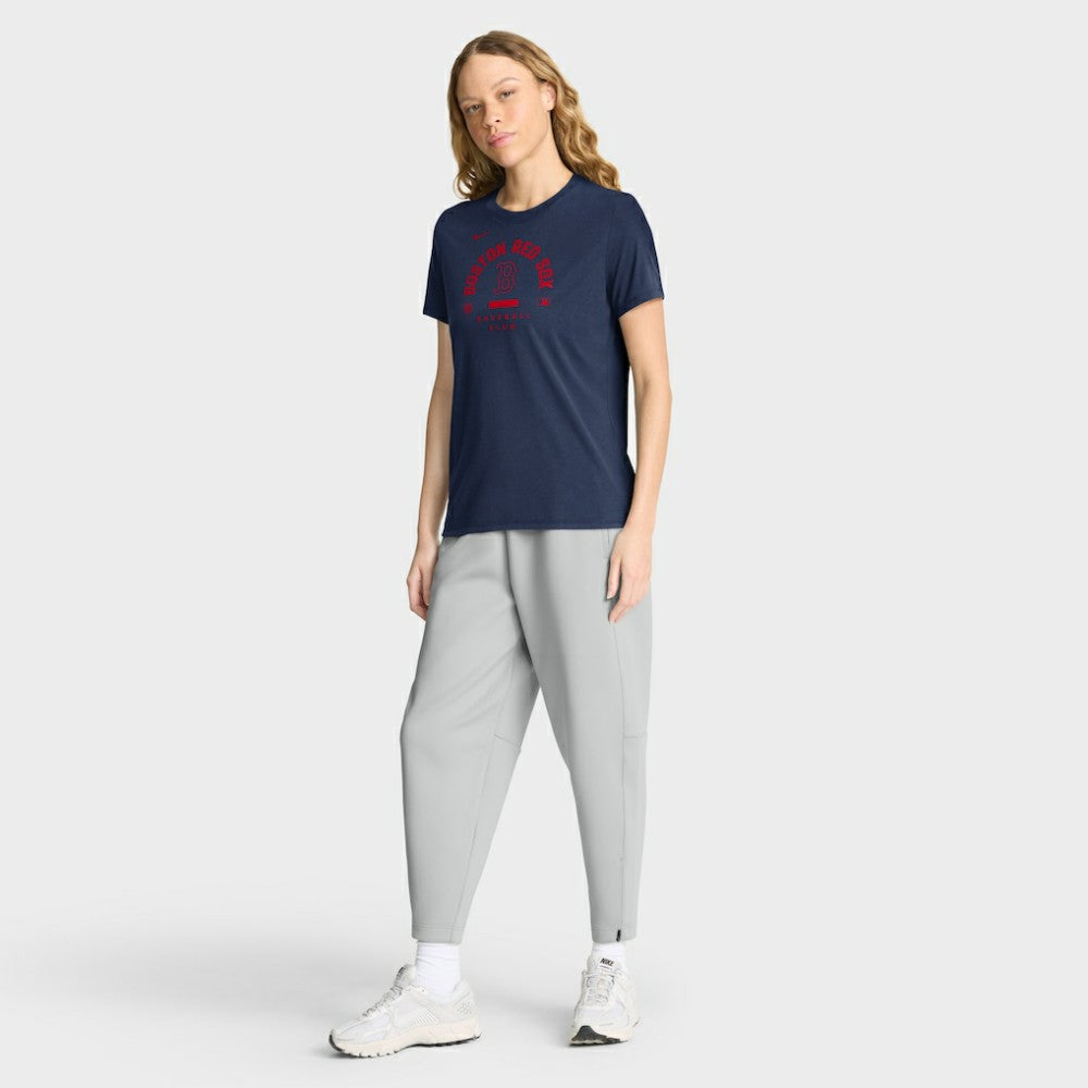 Boston Red Sox Women's Authentic Collection Early Work Tri-Blend Dri-FIT T-Shirt - Navy | Nike