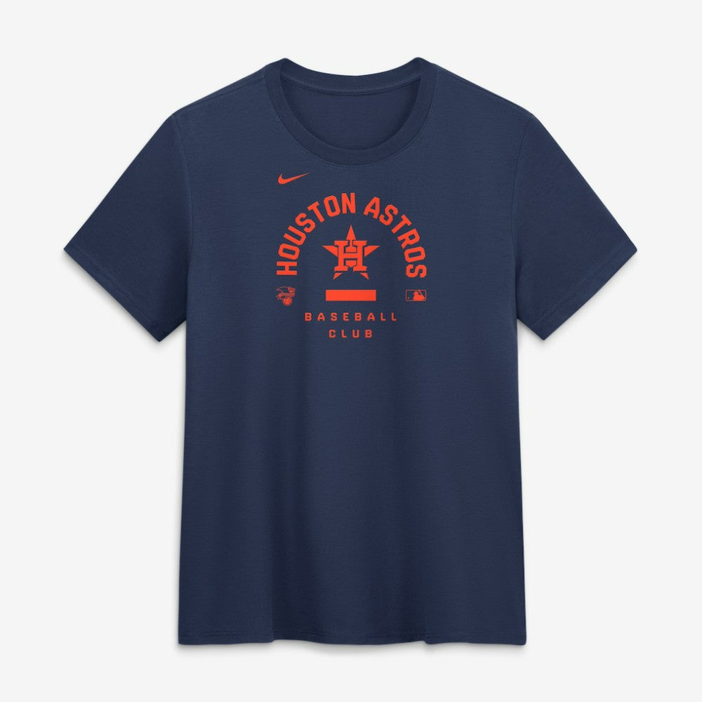 Houston Astros Women's Authentic Collection Early Work Tri-Blend Dri-FIT T-Shirt - Navy | Nike