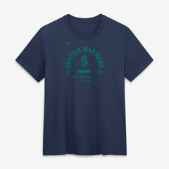 Seattle Mariners Women's Authentic Collection Early Work Tri-Blend Dri-FIT T-Shirt - Navy | Nike