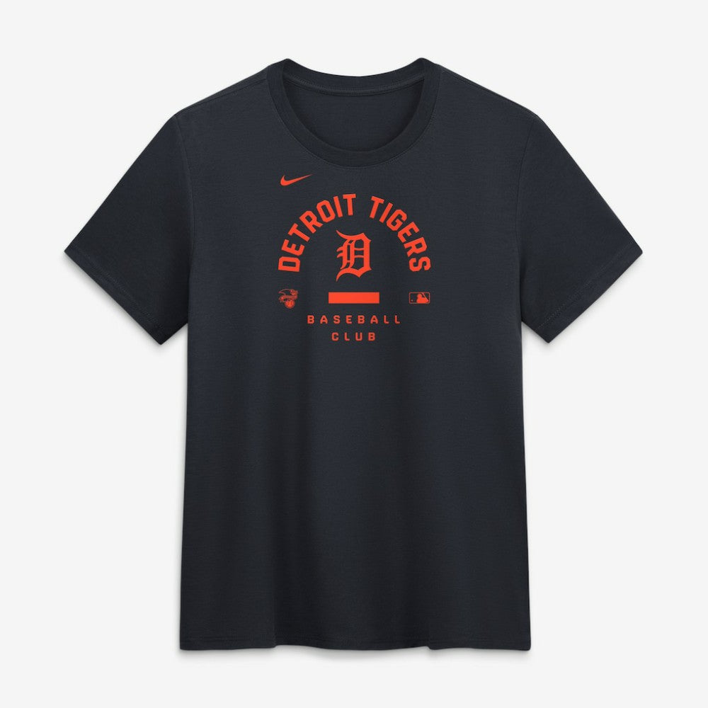 Detroit Tigers Women's Authentic Collection Early Work Tri-Blend Dri-FIT T-Shirt - Navy | Nike