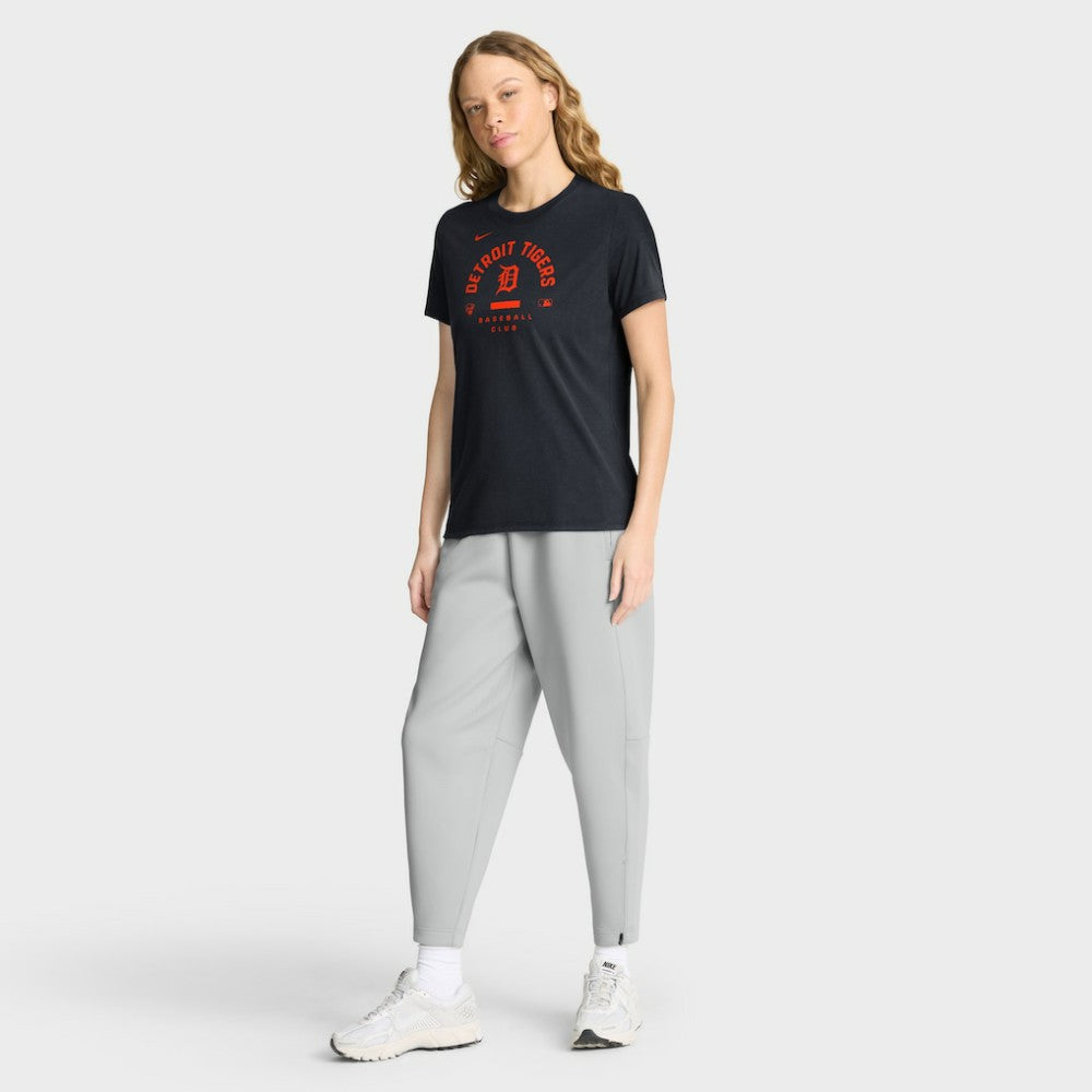 Detroit Tigers Women's Authentic Collection Early Work Tri-Blend Dri-FIT T-Shirt - Navy | Nike