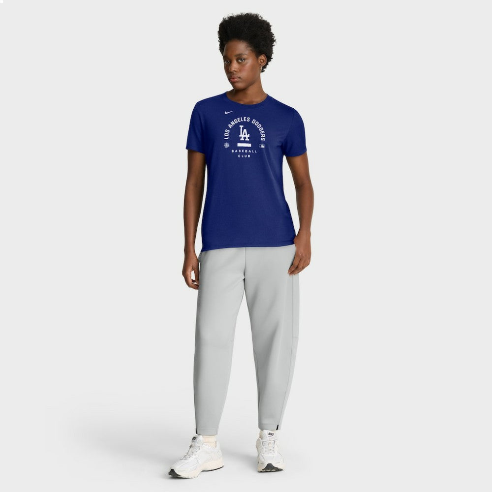 Los Angeles Dodgers Women's Authentic Collection Early Work Tri-Blend Dri-FIT T-Shirt - Royal | Nike