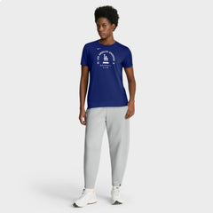 Los Angeles Dodgers Women's Authentic Collection Early Work Tri-Blend Dri-FIT T-Shirt - Royal | Nike