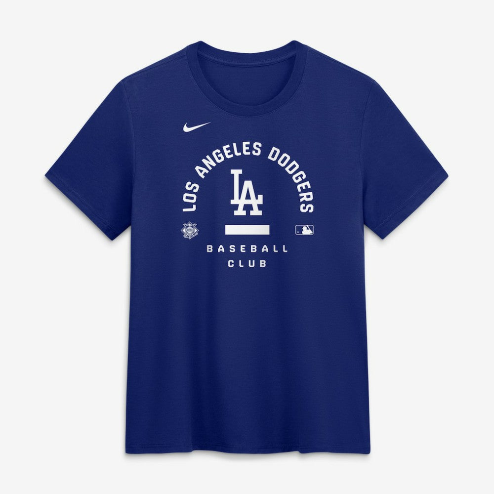 Los Angeles Dodgers Women's Authentic Collection Early Work Tri-Blend Dri-FIT T-Shirt - Royal | Nike