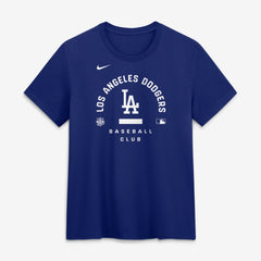 Los Angeles Dodgers Women's Authentic Collection Early Work Tri-Blend Dri-FIT T-Shirt - Royal | Nike