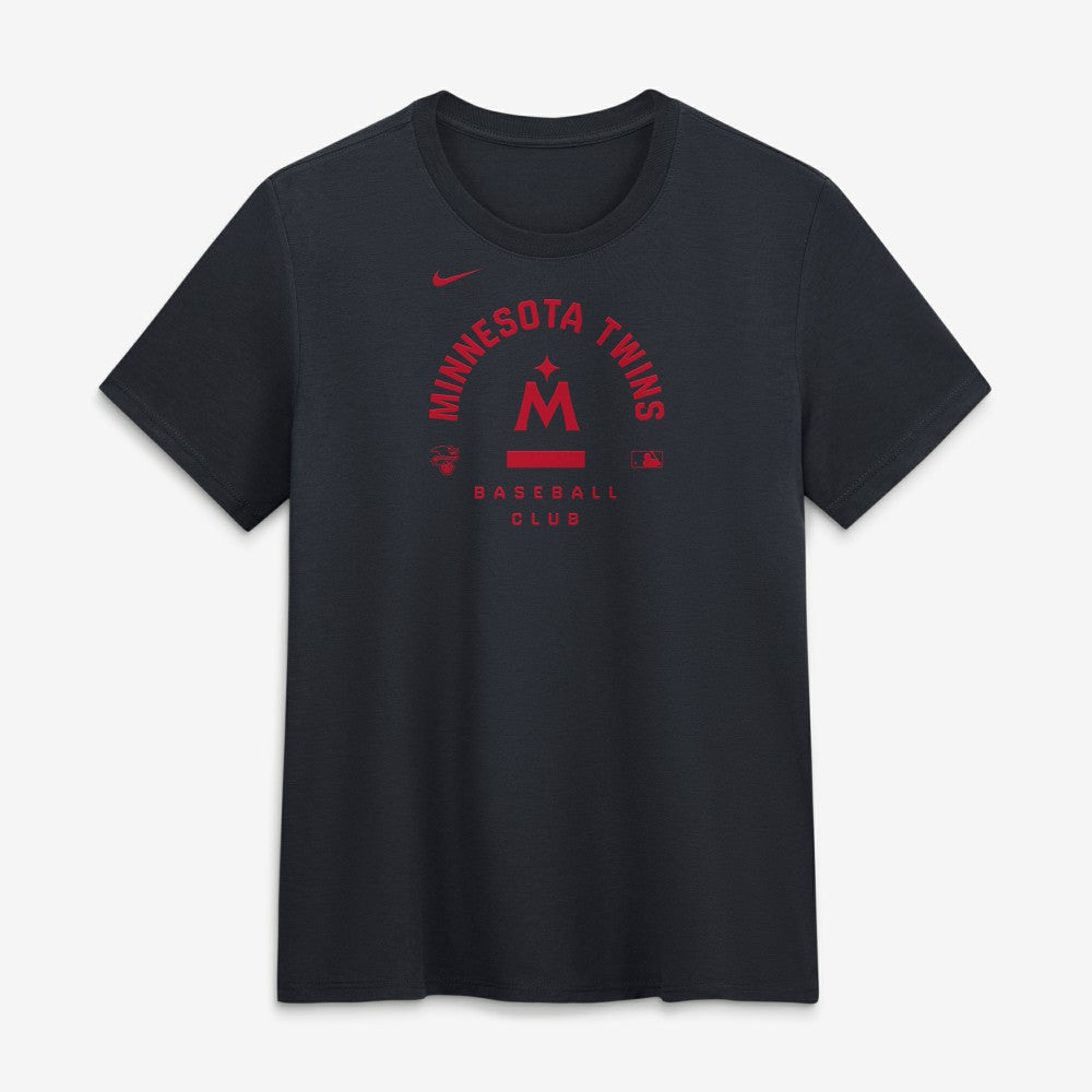 Minnesota Twins Women's Authentic Collection Early Work Tri-Blend Dri-FIT T-Shirt - Navy | Nike