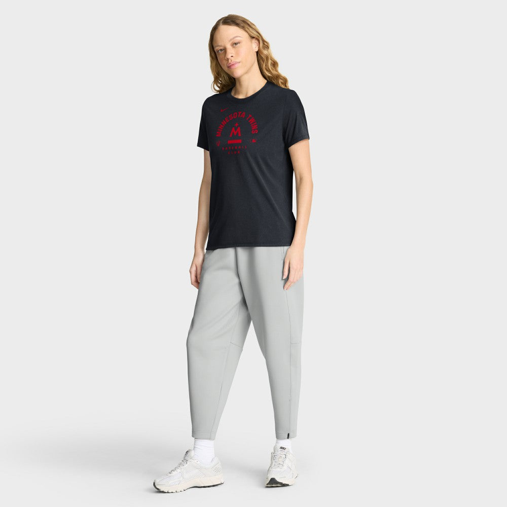 Minnesota Twins Women's Authentic Collection Early Work Tri-Blend Dri-FIT T-Shirt - Navy | Nike