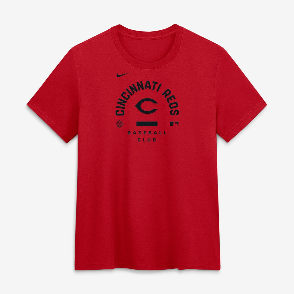 Cincinnati Reds Women's Authentic Collection Early Work Tri-Blend Dri-FIT T-Shirt - Red | Nike