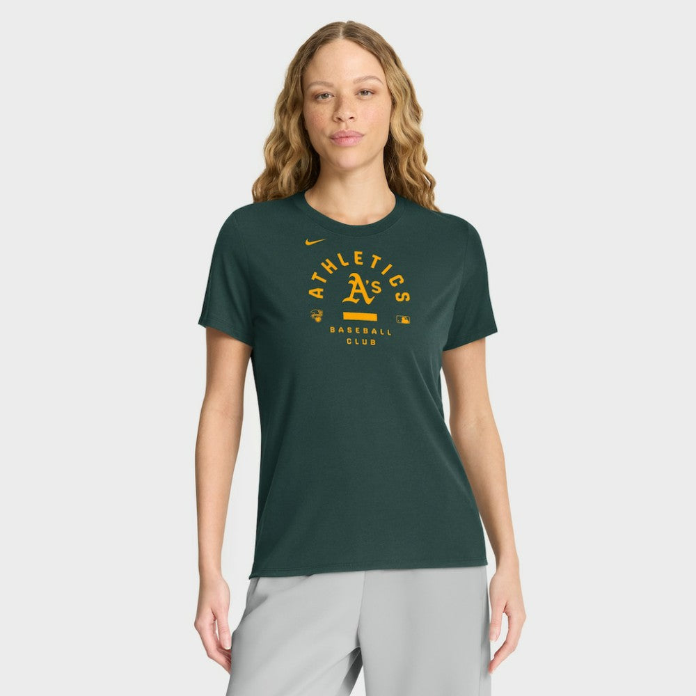 Athletics Women's Authentic Collection Early Work Tri-Blend Dri-FIT T-Shirt - Green | Nike