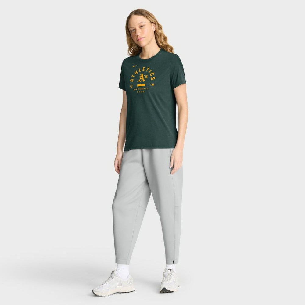 Athletics Women's Authentic Collection Early Work Tri-Blend Dri-FIT T-Shirt - Green | Nike