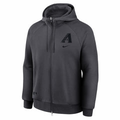 Arizona Diamondbacks Authentic Collection Player Raglan Dri-FIT Full-Zip Hoodie - Anthracite | Nike