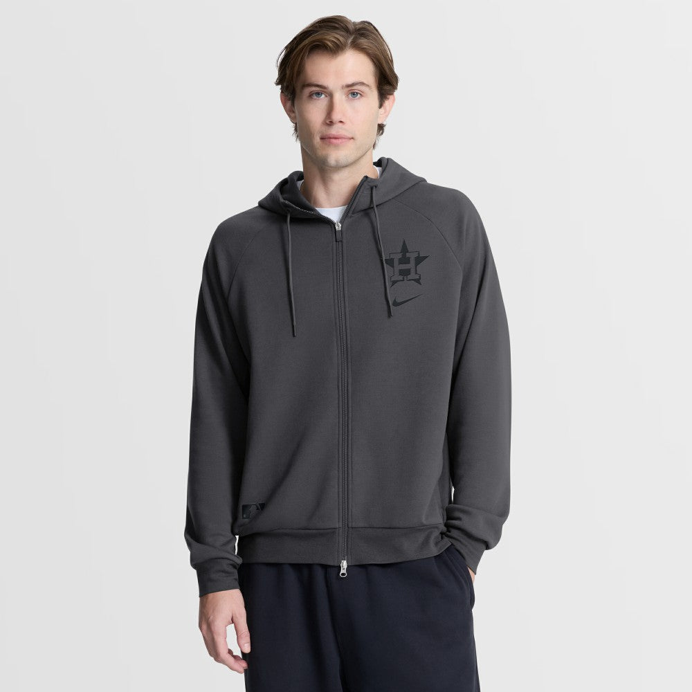 Houston Astros Authentic Collection Player Raglan Dri-FIT Full-Zip Hoodie - Anthracite | Nike