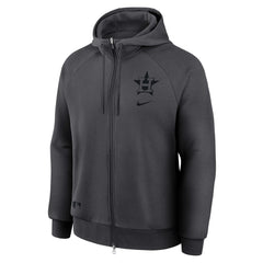 Houston Astros Authentic Collection Player Raglan Dri-FIT Full-Zip Hoodie - Anthracite | Nike
