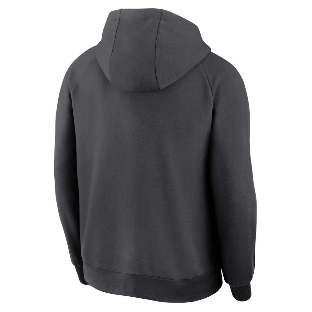 Texas Rangers Authentic Collection Player Raglan Dri-FIT Full-Zip Hoodie - Anthracite | Nike