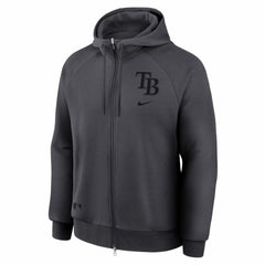 Tampa Bay Rays Authentic Collection Player Raglan Dri-FIT Full-Zip Hoodie - Anthracite | Nike