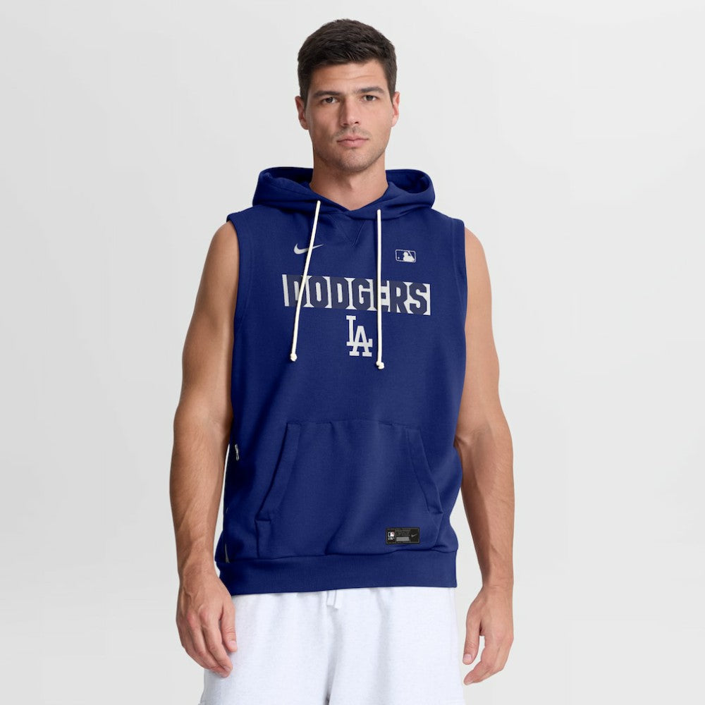 Los Angeles Dodgers Authentic Collection Standard Issue Dri-FIT Sleeveless Hoodie - Royal | Nike
