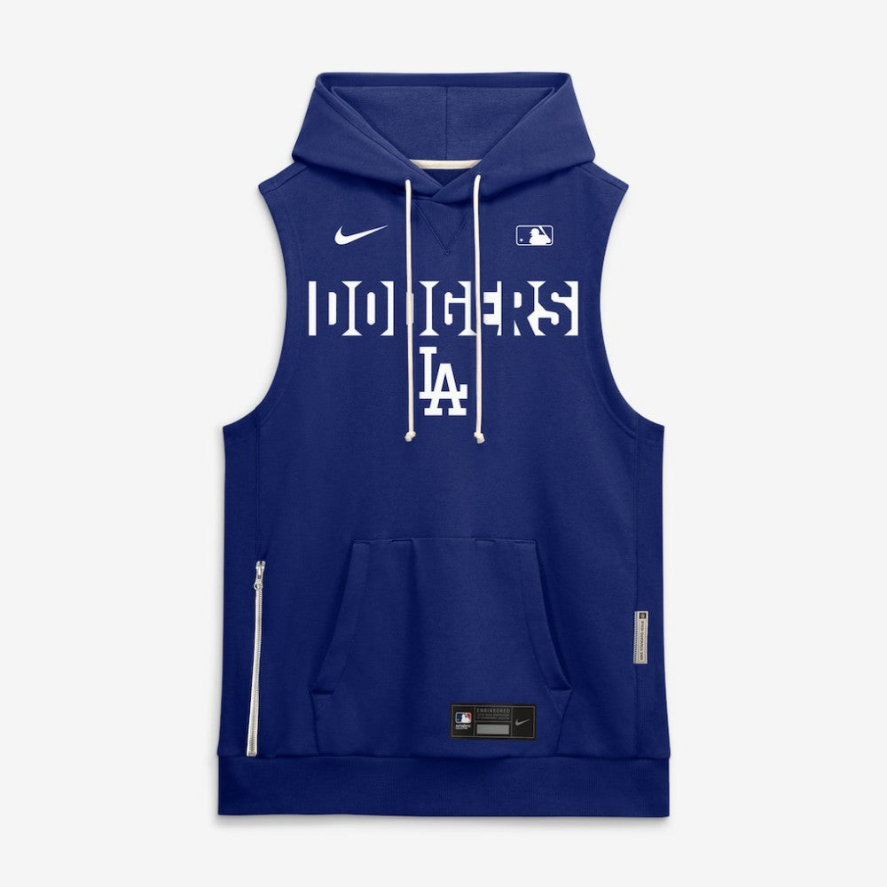 Los Angeles Dodgers Authentic Collection Standard Issue Dri-FIT Sleeveless Hoodie - Royal | Nike