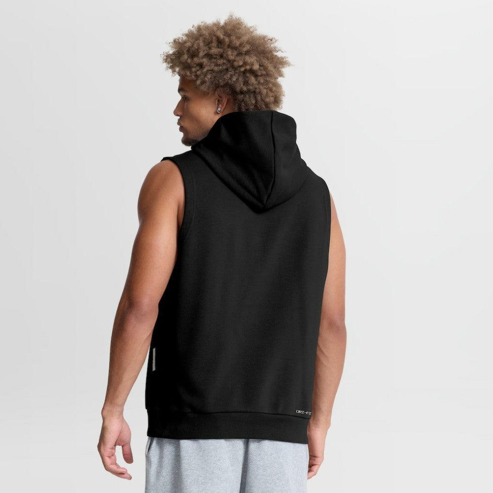 Los Angeles Dodgers Authentic Collection Standard Issue Dri-FIT Sleeveless Hoodie - Black | Nike