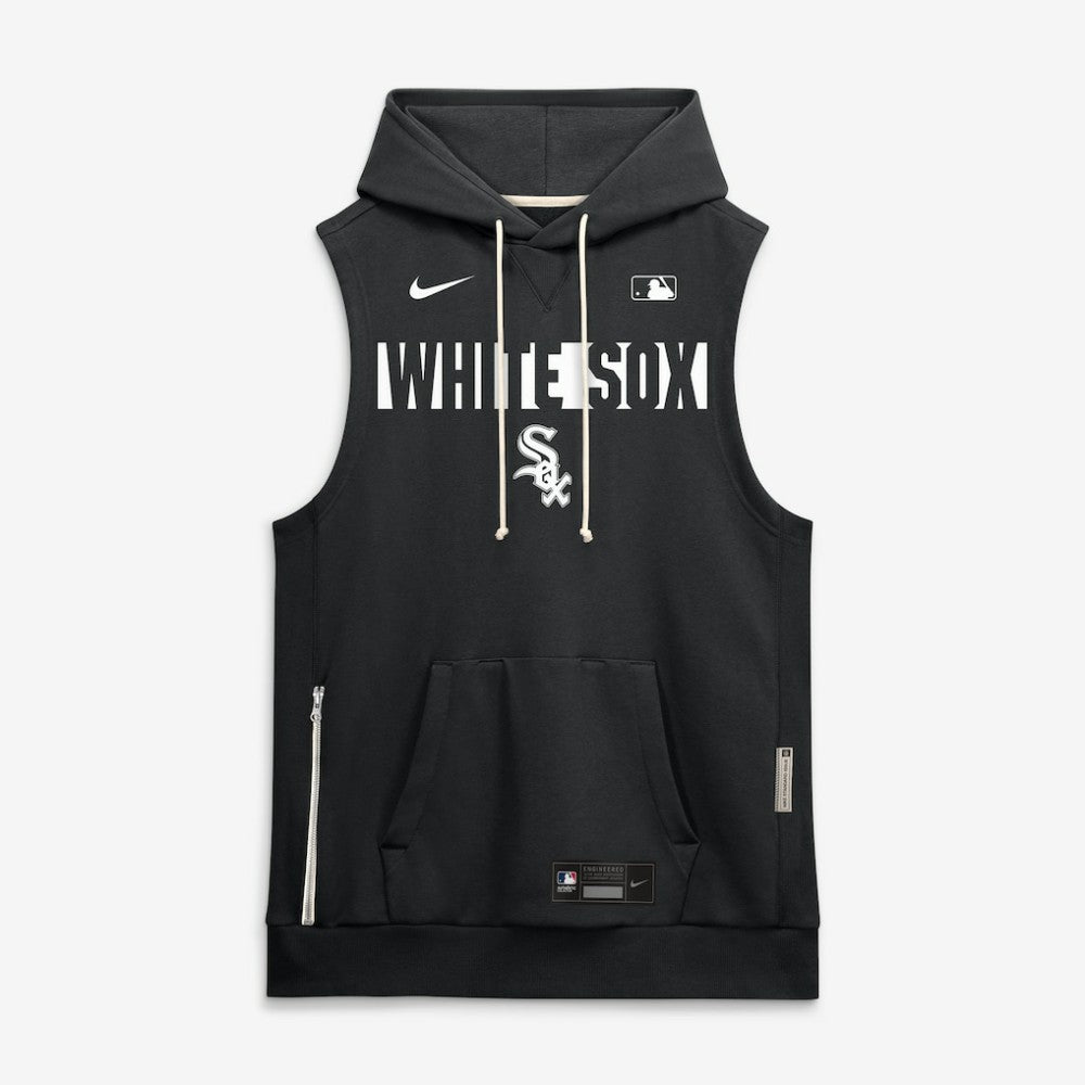 Chicago White Sox Authentic Collection Standard Issue Dri-FIT Sleeveless Hoodie - Black | Nike