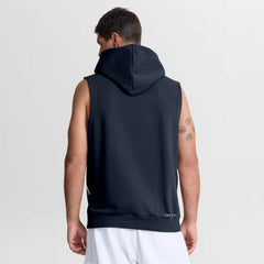Atlanta Braves Authentic Collection Standard Issue Dri-FIT Sleeveless Hoodie - Navy | Nike