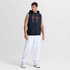 Atlanta Braves Authentic Collection Standard Issue Dri-FIT Sleeveless Hoodie - Navy | Nike