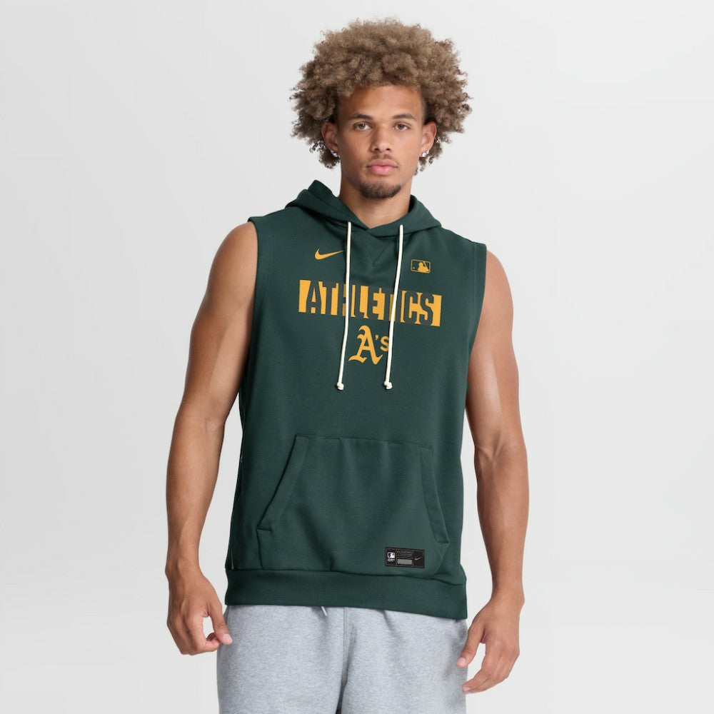 Athletics Authentic Collection Standard Issue Dri-FIT Sleeveless Hoodie - Green | Nike