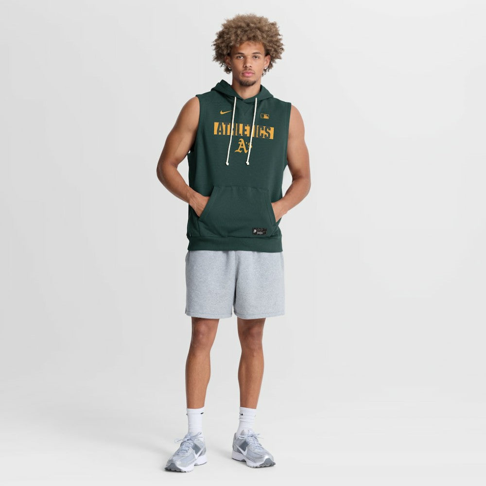 Athletics Authentic Collection Standard Issue Dri-FIT Sleeveless Hoodie - Green | Nike