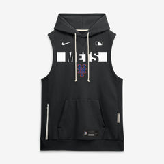 New York Mets Authentic Collection Standard Issue Dri-FIT Sleeveless Hoodie - Black | Nike