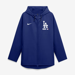 Los Angeles Dodgers Authentic Collection Raglan Therma-FIT Full-Zip Hooded Jacket - Royal | Nike