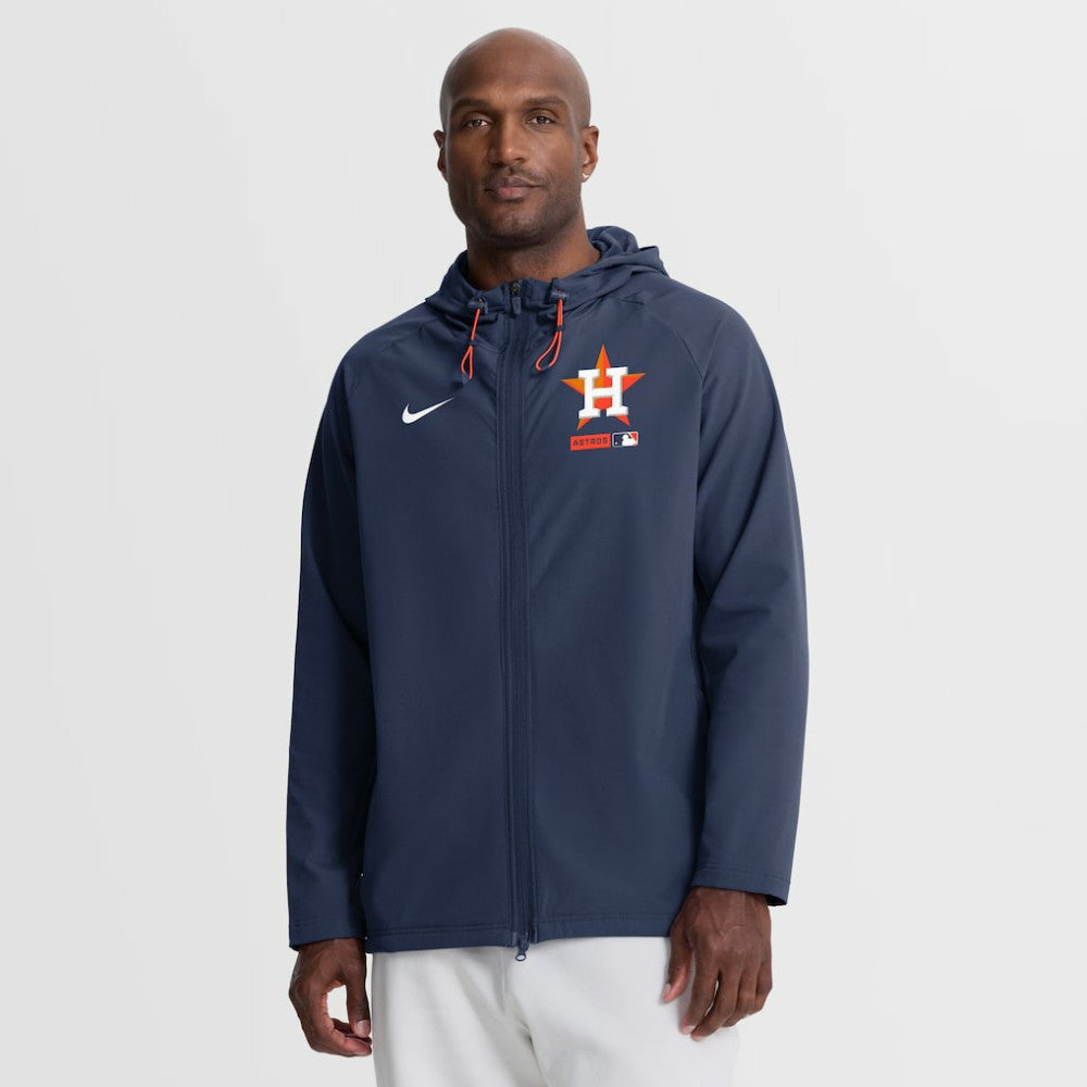 Houston Astros Authentic Collection Raglan Therma-FIT Full-Zip Hooded Jacket - Navy | Nike