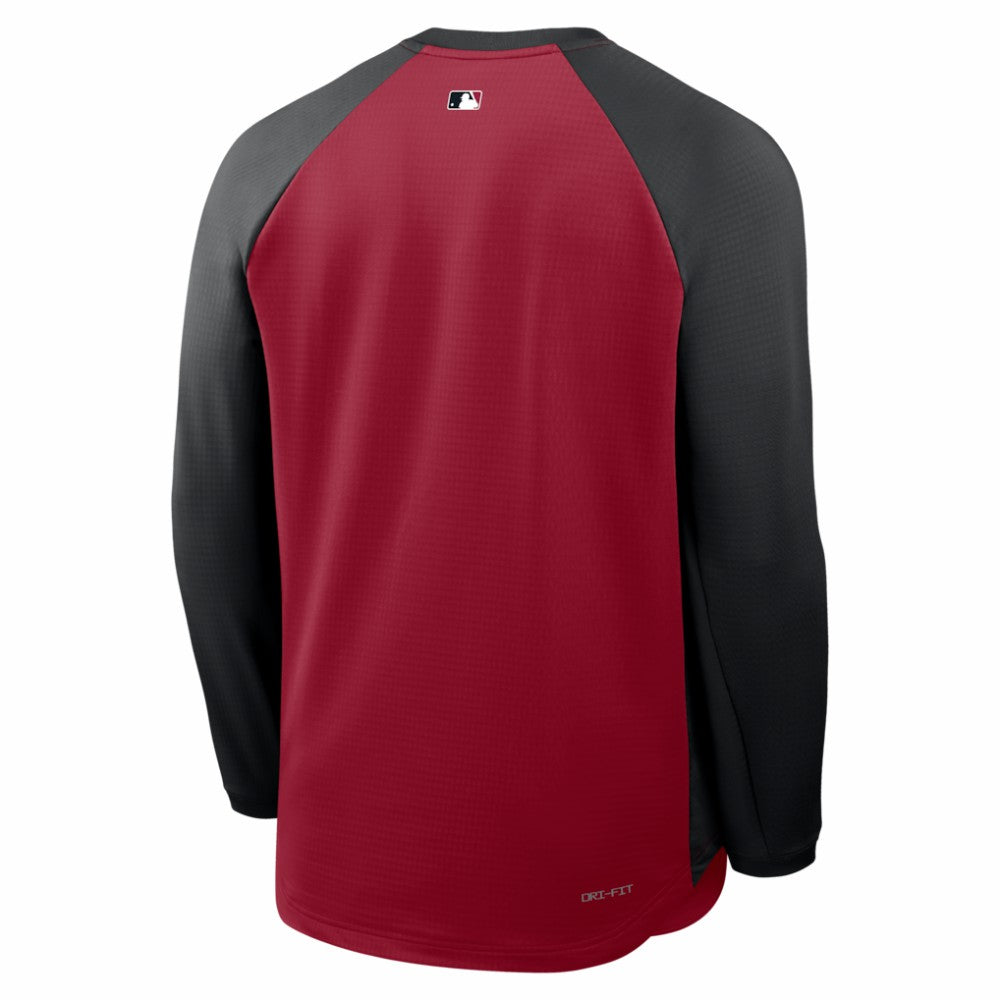 Arizona Diamondbacks Authentic Collection Raglan Dri-FIT Sweatshirt - Red | Nike