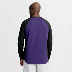 Colorado Rockies Authentic Collection Raglan Dri-FIT Sweatshirt - Purple | Nike