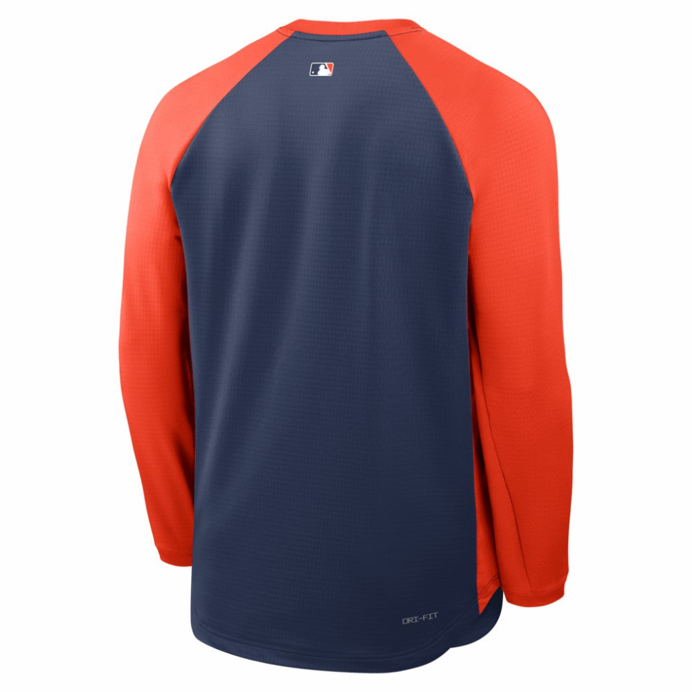 Houston Astros Authentic Collection Raglan Dri-FIT Sweatshirt - Navy | Nike