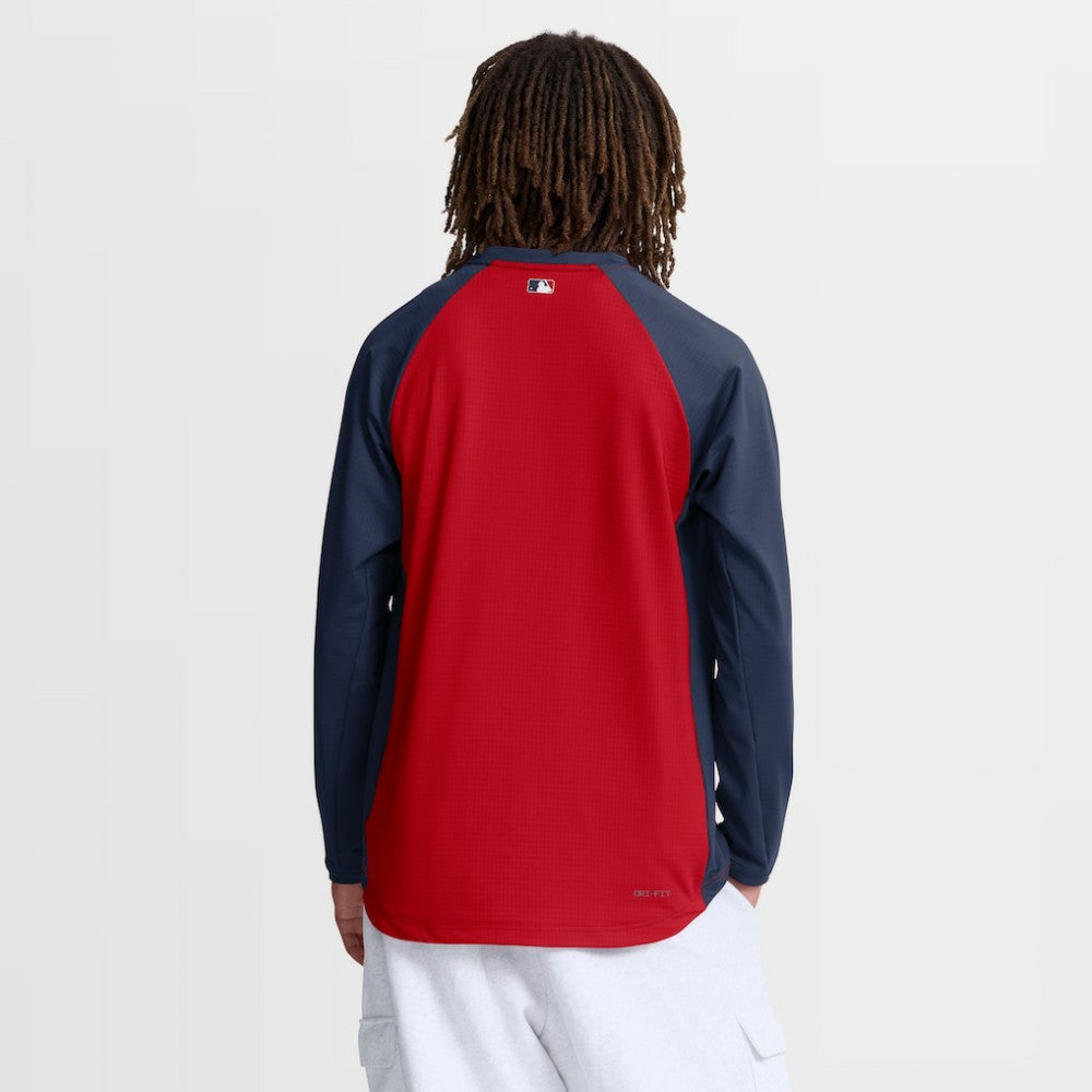 Boston Red Sox Authentic Collection Raglan Dri-FIT Sweatshirt - Red | Nike