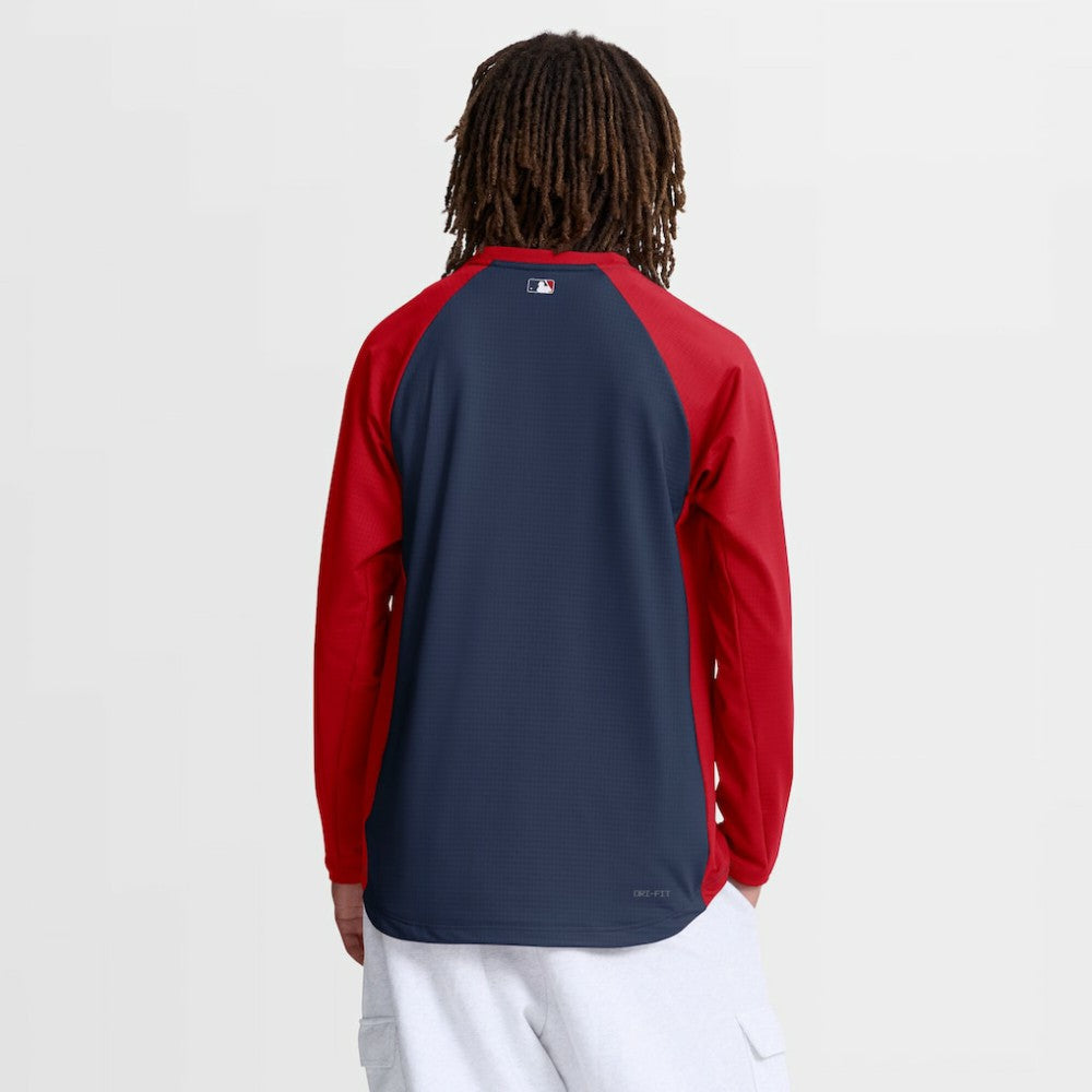St. Louis Cardinals Authentic Collection Raglan Dri-FIT Sweatshirt - Navy | Nike