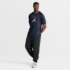 Atlanta Braves Authentic Collection Batting Practice Pre-Game Raglan Dri-FIT Top - Blue | Nike