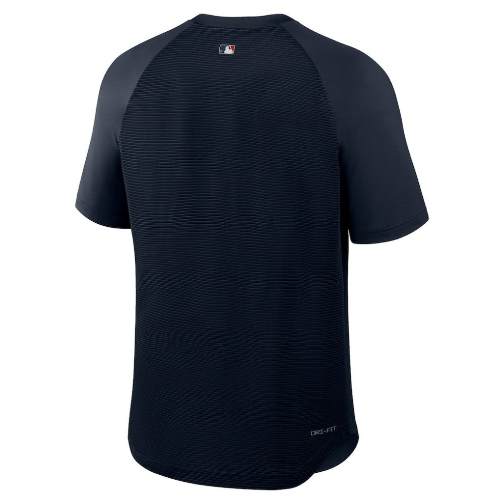 Atlanta Braves Authentic Collection Batting Practice Pre-Game Raglan Dri-FIT Top - Blue | Nike