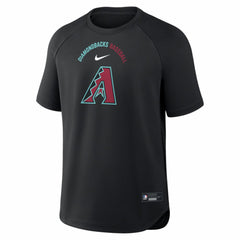 Arizona Diamondbacks Authentic Collection Batting Practice Pre-Game Raglan Dri-FIT Top - Black | Nike