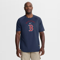 Boston Red Sox Authentic Collection Batting Practice Pre-Game Raglan Dri-FIT Top - Navy | Nike