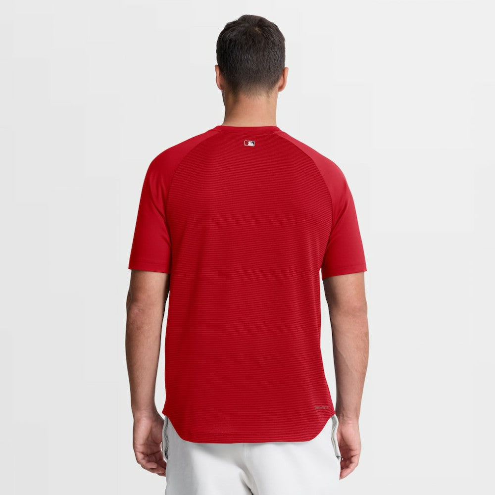 Los Angeles Angels Authentic Collection Batting Practice Pre-Game Raglan Dri-FIT Top - Red | Nike