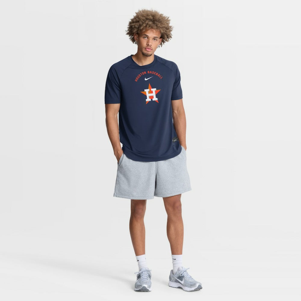 Houston Astros Authentic Collection Batting Practice Pre-Game Raglan Dri-FIT Top - Navy | Nike